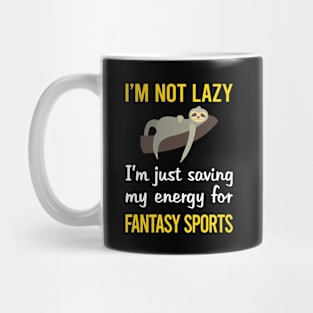 Funny Lazy Fantasy Sports Mug